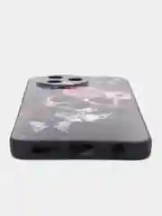 Тёмно-бордовый силиконовый чехол для Infinix NOTE 12 PRO 4G / NOTE 12 2023, с принтом, с рисунком (Инфиникс Нот 12 Про 4 джи / 12 2023)