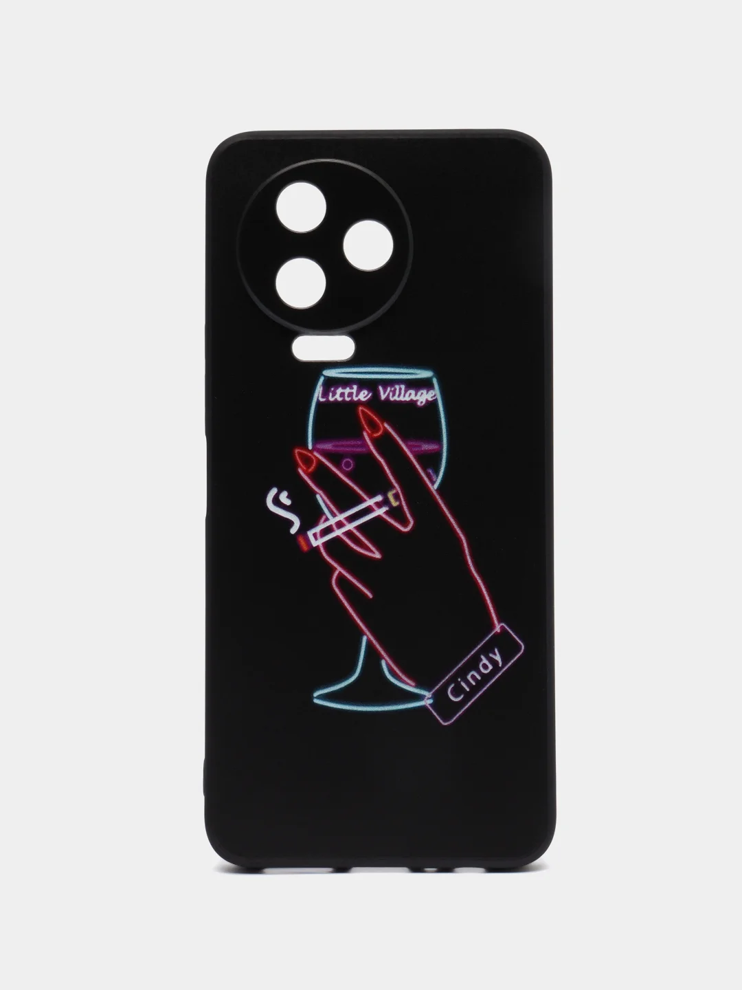 Голубой силиконовый чехол для Infinix NOTE 12 PRO 4G / NOTE 12 2023, с принтом, с рисунком (Инфиникс Нот 12 Про 4 джи / 12 2023)