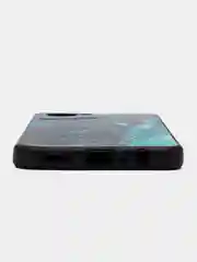 Тёмно-бирюзовый чехол для Realme C30 / C30S / Narzo 50i Prime, с принтом, с рисунком (Реалми С30)