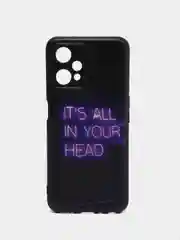 Серый силиконовый чехол для Realme 9 PRO / Realme 9 5G, с принтом, с рисунком (Реалми 9 про)