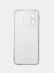 Прозрачный силиконовый чехол для Xiaomi Redmi 12C (Сяоми Редми 12С), прозрачный черный противоударный