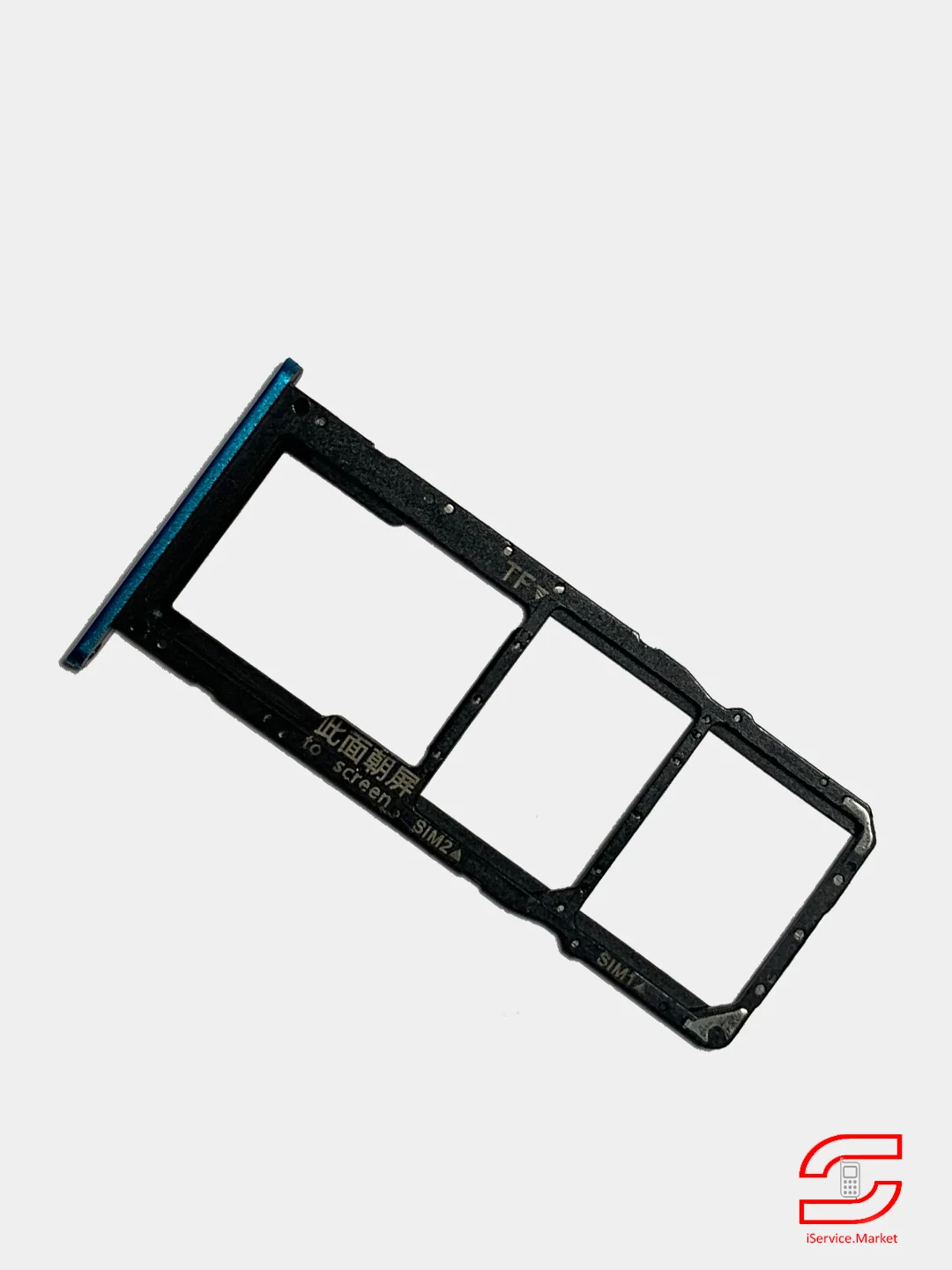 Синий контейнер SIM / Держатель сим карты / Сим лоток для Huawei Y7 2019