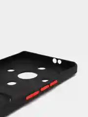 Черный силиконовый чехол для HONOR X9A (Хонор Х9А), с карманом для карт, прозрачный