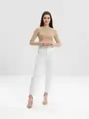 Белый джинсы женские, слоучи