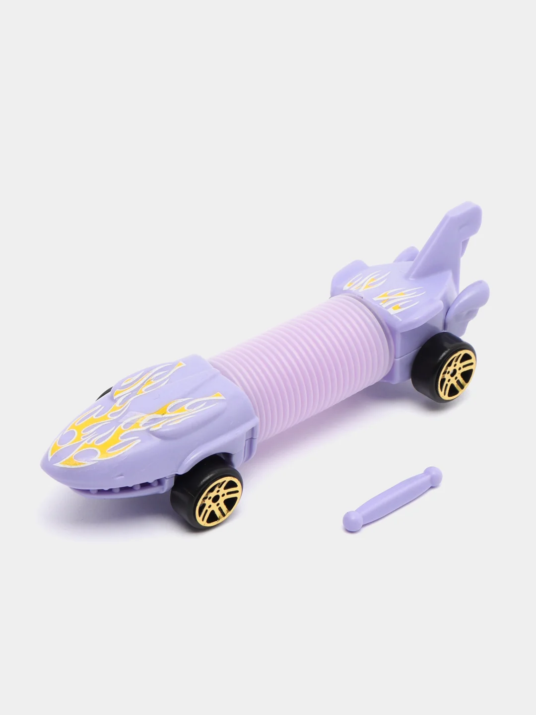 Сиреневый машинка пружинка, светится, 10 х 3 х 2,5 см