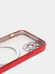 Красный чехол MagSafe для iPhone Айфон 13, 14, Pro магсейф, силикон
