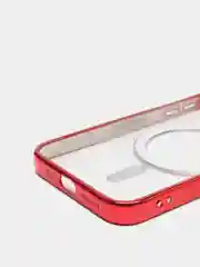Красный чехол MagSafe для iPhone Айфон 13, 14, Pro магсейф, силикон