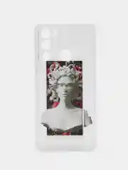 Аметистовый силиконовый чехол для Infinix HOT 12i, с принтом, с рисунком (Инфиникс Хот 12 ай)