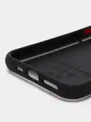 Черный чехол на iPhone XR, X, XS, 11, 12, 12Pro, 13, 13 Pro, с карманом для карт