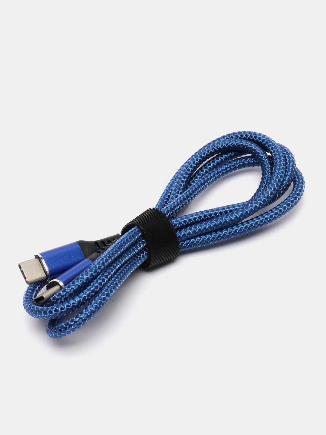 Синий кабель PD 3A 60/20Вт, 1м/1.5м Type-C/Type-C, Apple Lightning/Type-C