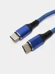 Синий кабель PD 3A 60/20Вт, 1м/1.5м Type-C/Type-C, Apple Lightning/Type-C