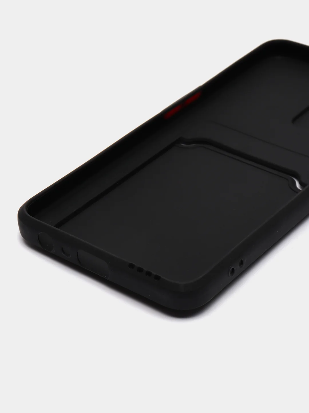 Черный чехол для Realme 9 4G / Realme 9 Pro Plus 4G (Реалми 9 Про Плюс), с карманом для карт