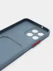 Синий меланж чехол Honor X6, Honor X8 5G VNE-N41 (Хонор Х6, Х8), с карманом для карт, прозрачный