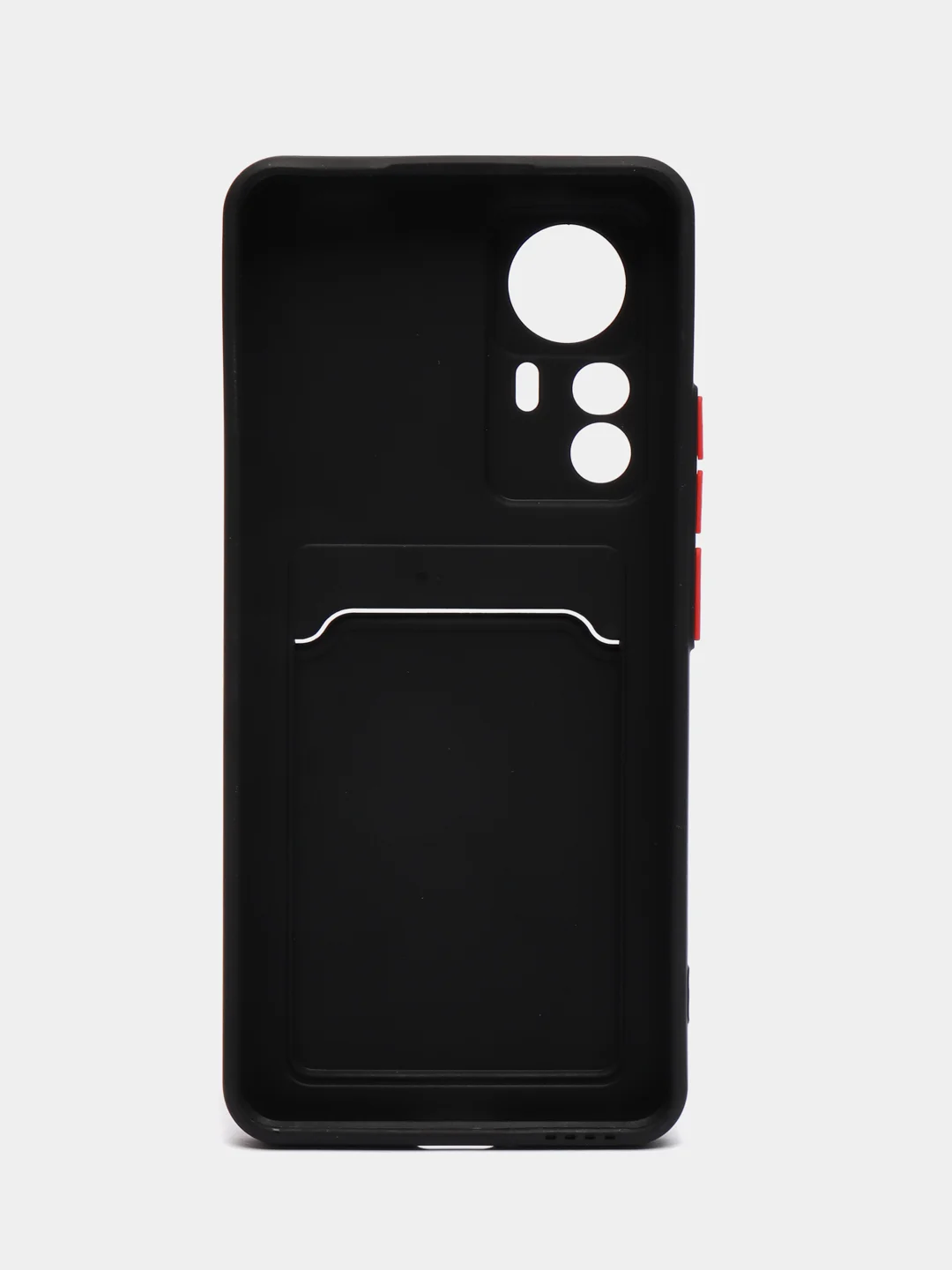 Черный чехол Xiaomi 12T 12T Pro / Сяоми 12Т 12Т Про, с карманом для карт