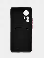 Черный чехол Xiaomi 12T 12T Pro / Сяоми 12Т 12Т Про, с карманом для карт