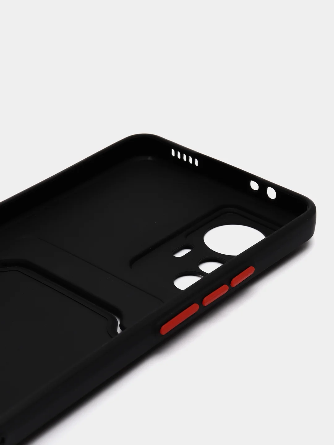 Черный чехол Xiaomi 12T 12T Pro / Сяоми 12Т 12Т Про, с карманом для карт