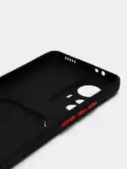 Черный чехол Xiaomi 12T 12T Pro / Сяоми 12Т 12Т Про, с карманом для карт