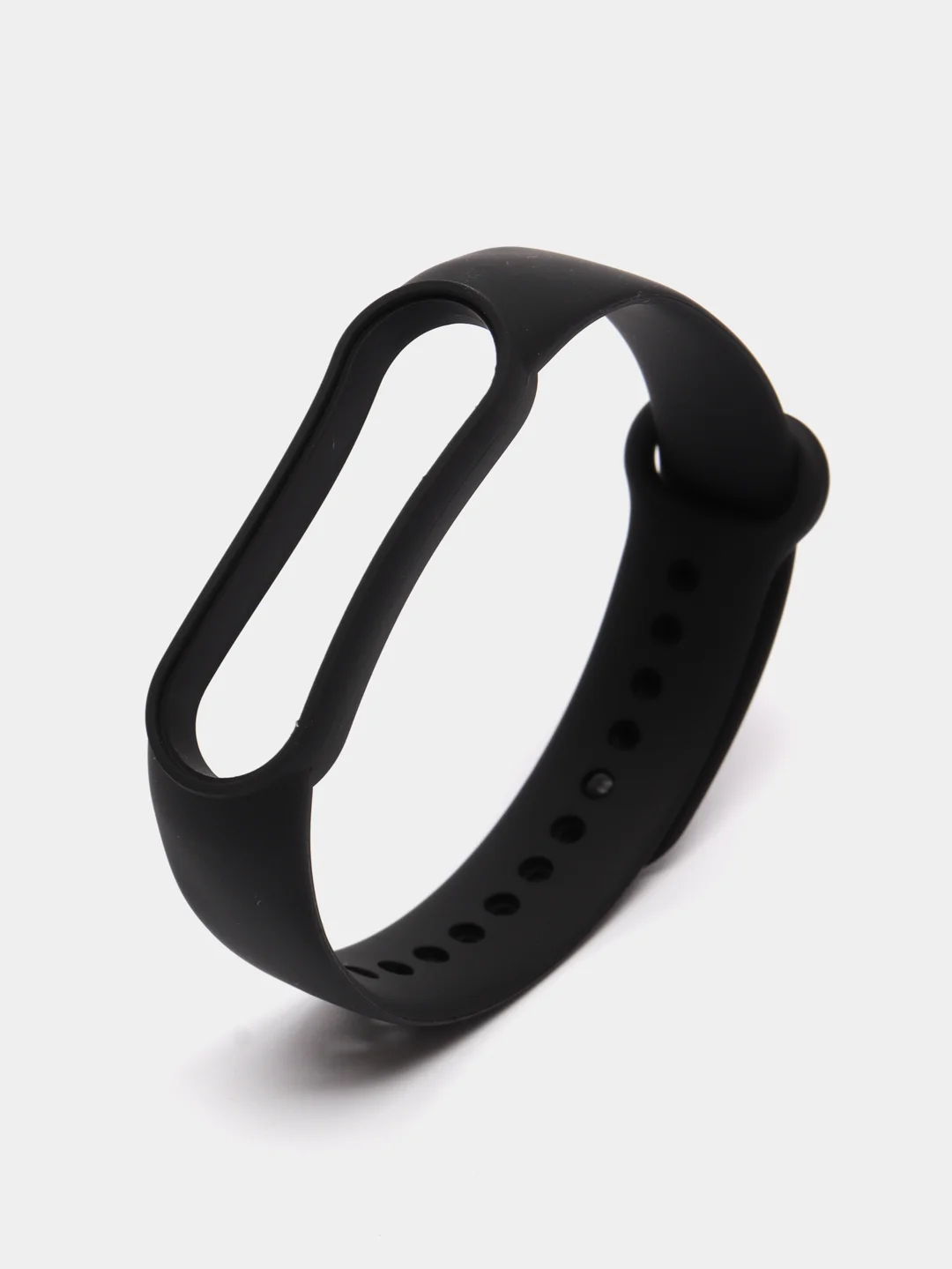 Черный силиконовый ремешок для фитнес-браслета Xiaomi Mi Smart Band 5 / 6