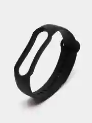 Черный силиконовый ремешок для фитнес-браслета Xiaomi Mi Smart Band 5 / 6