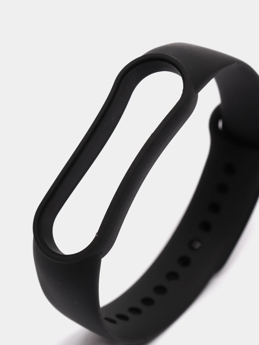 Черный силиконовый ремешок для фитнес-браслета Xiaomi Mi Smart Band 5 / 6