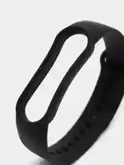 Черный силиконовый ремешок для фитнес-браслета Xiaomi Mi Smart Band 5 / 6
