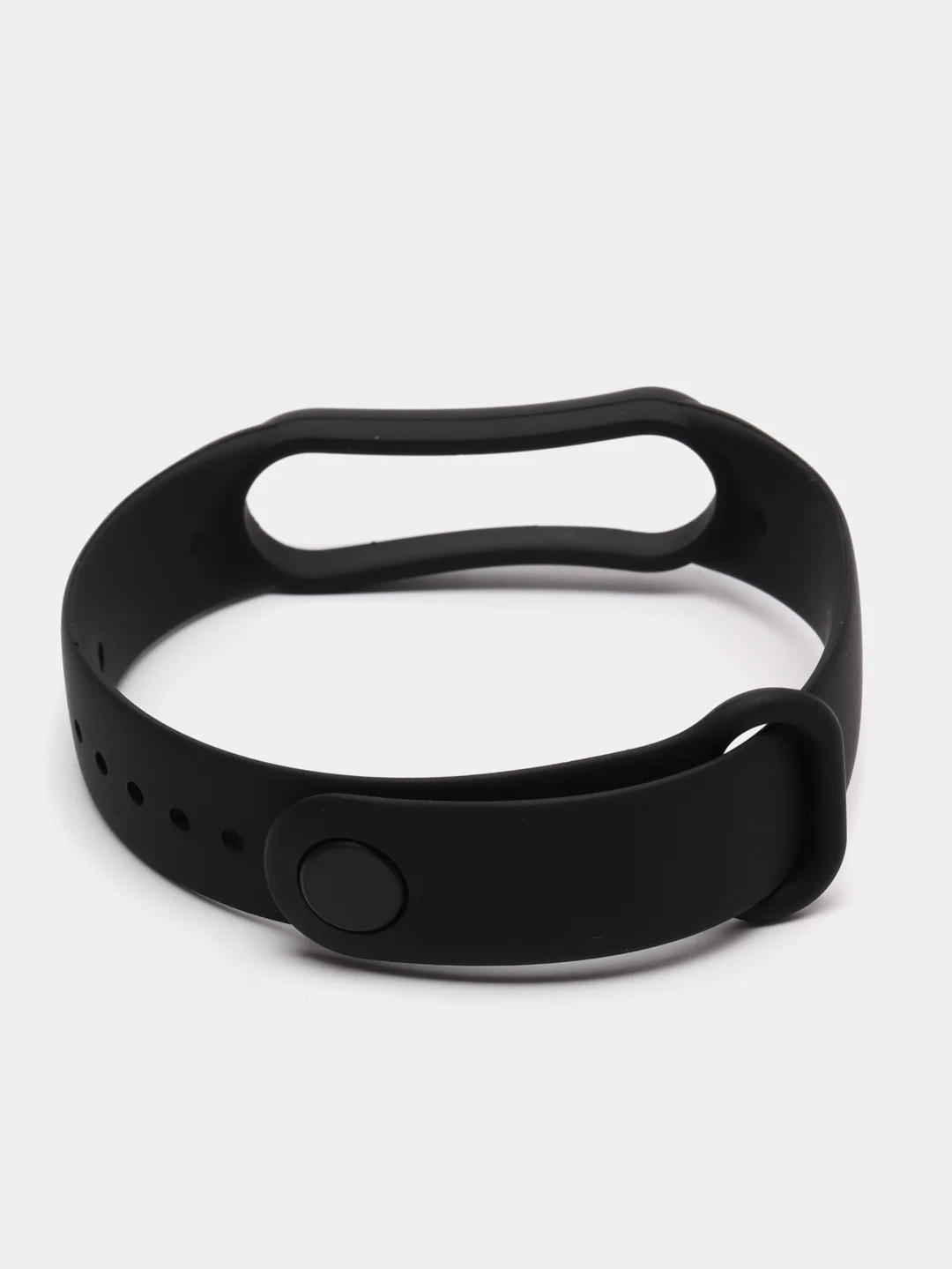 Черный силиконовый ремешок для фитнес-браслета Xiaomi Mi Smart Band 5 / 6