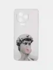 Алый силиконовый чехол для Infinix NOTE 12 PRO 4G / NOTE 12 2023, с принтом, с рисунком (Инфиникс Нот 12 Про 4 джи / 12 2023)