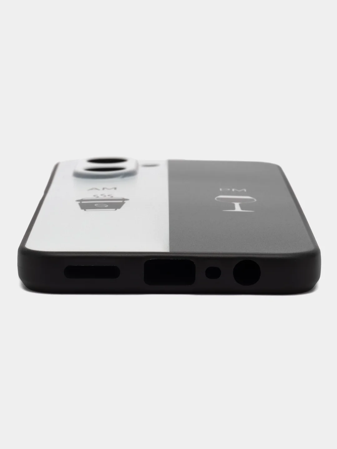 Бирюзовый силиконовый чехол для Realme C33, с принтом, с рисунком (Реалми С33)