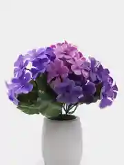 Коралловый искусственные цветы, фиалки, пластиковый букет, композиция 20 см