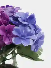 Белый искусственные цветы, фиалки, пластиковый букет, композиция 20 см
