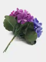 Белый искусственные цветы, фиалки, пластиковый букет, композиция 20 см