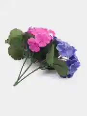 Коралловый меланж искусственные цветы, фиалки, пластиковый букет, композиция 20 см