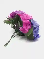 Коралловый меланж искусственные цветы, фиалки, пластиковый букет, композиция 20 см