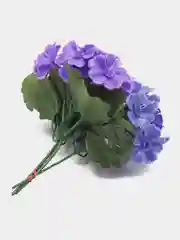 Бирюзовый искусственные цветы, фиалки, пластиковый букет, композиция 20 см