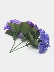 Бирюзовый искусственные цветы, фиалки, пластиковый букет, композиция 20 см