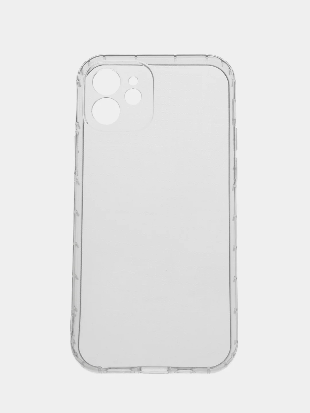 Белый чехол прозрачный для iPhone XR, 11, 11 Pro/Promax, 12, 12 Pro/Promax, 13, 13 Pro/Promax