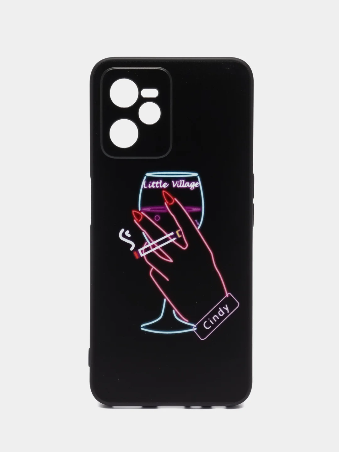 Голубой силиконовый чехол для Realme C35 4G/Realme Narzo 50A Prime, с принтом