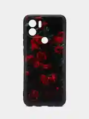 Оранжевый чехол для Xiaomi Redmi A1+/A2+/Poco C51 (Сяоми Редми А1 Плюс), с принтом