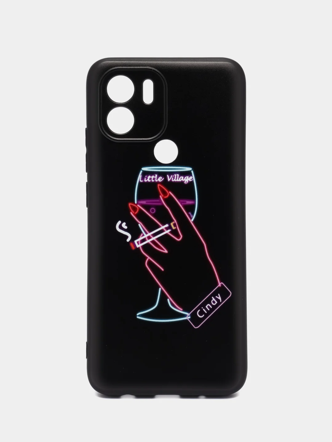 Голубой чехол для Xiaomi Redmi A1+/A2+/Poco C51 (Сяоми Редми А1 Плюс), с принтом