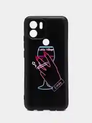 Голубой чехол для Xiaomi Redmi A1+/A2+/Poco C51 (Сяоми Редми А1 Плюс), с принтом