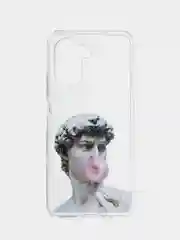 Алый силиконовый чехол для Realme C33, с принтом, с рисунком (Реалми С33)