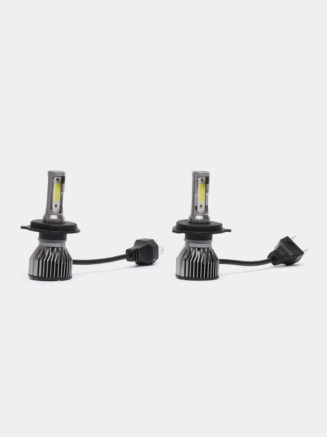 Светодиодная LED лампа С6 H4, H7 и H8/H9/ H11 6000 Лм, комплект 2 штуки