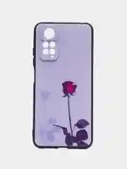 Серебряный силиконовый чехол для Xiaomi Redmi Note 11 4G / 11S 4G / 11S NFC 4G, с принтом