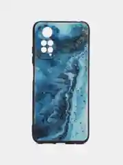 Тёмно-бирюзовый силиконовый чехол для Xiaomi Redmi Note 11 4G / 11S 4G / 11S NFC 4G, с принтом