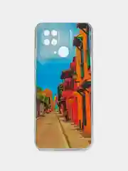 Терракотовый чехол Samsung Galaxy M33 с рисунком / принтом