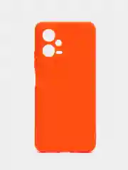 Оранжевый чехол для Poco X5 5G (Поко Х5), X5 Pro (Поко Х5 Про), силиконовый, прозрачный