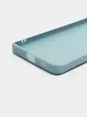 Светло-синий чехол для Samsung Galaxy S21 Ultra (Самсунг С21 ультра) Силиконовый, c защитой камеры