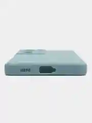 Светло-синий чехол для Samsung Galaxy S21 Ultra (Самсунг С21 ультра) Силиконовый, c защитой камеры