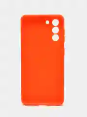 Оранжевый чехол Samsung Galaxy S21, Самсунг Галакси С21 прозрачный силиконовый