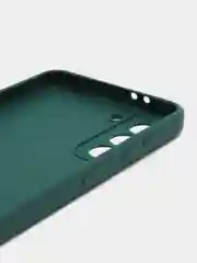 Тёмно-зелёный чехол Samsung Galaxy S21, Самсунг Галакси С21 прозрачный силиконовый